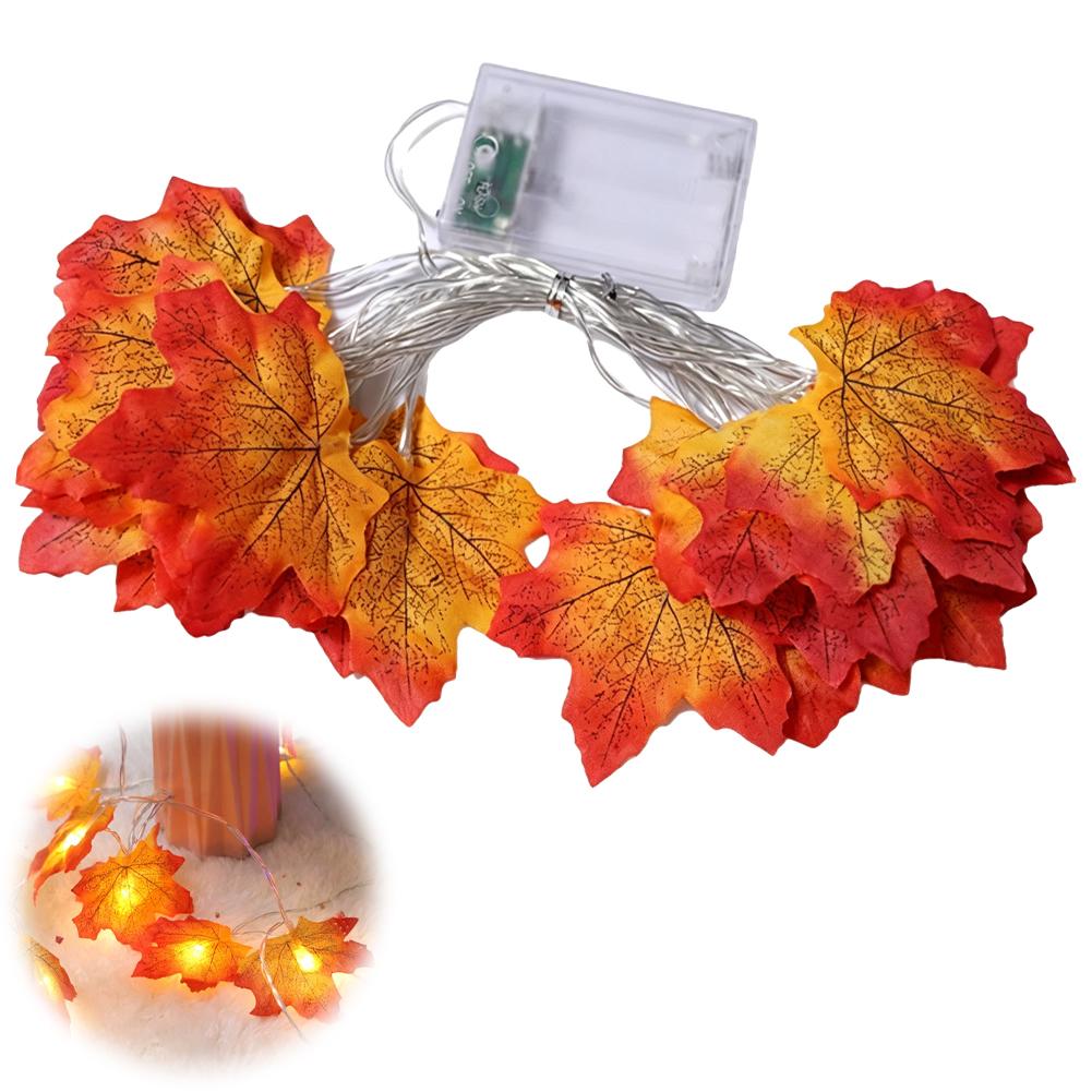 Led Fairy String Lights - Гирлянда из кленовых листьев с LED-подсветкой,