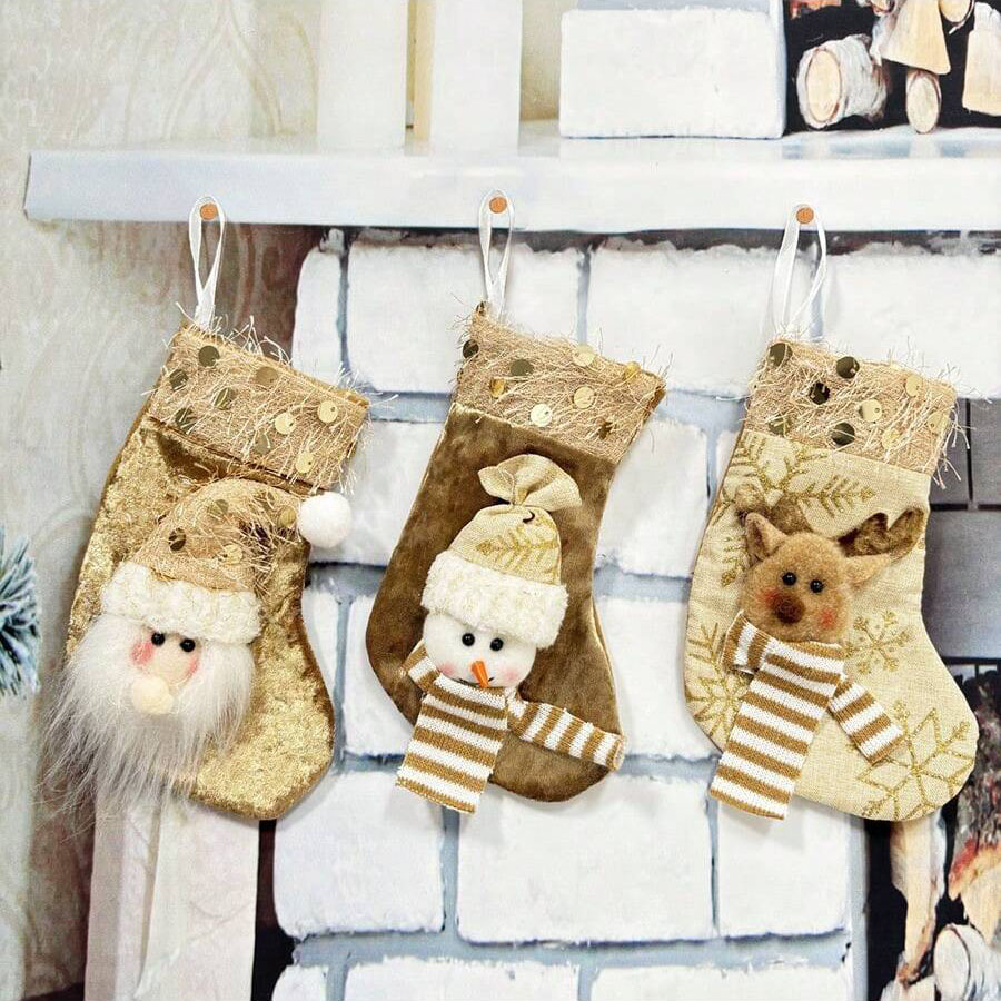 3 шт. рождественских декоратив – обзор и цена Christmas Stocking Hanging