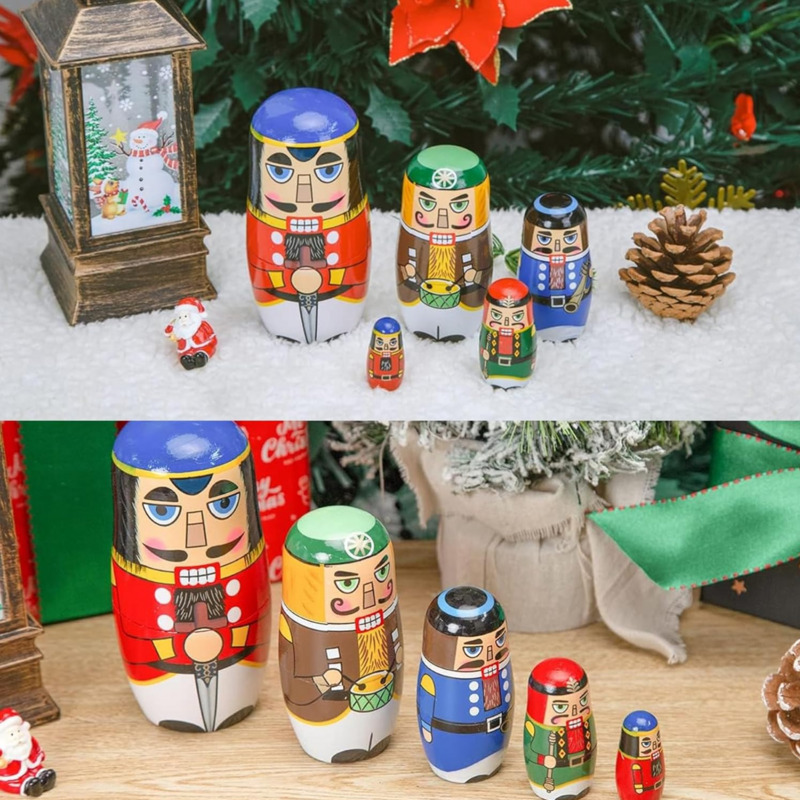5 шт., русские матрешки «Щелку – обзор и цена Nutcracker Figurine