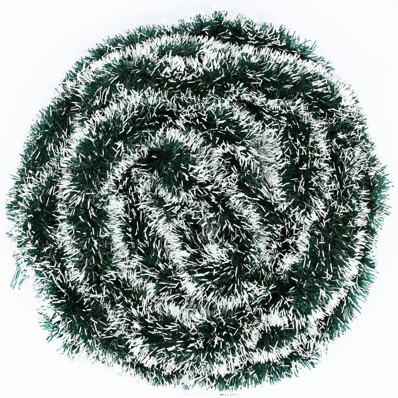 Рождественские ленты из тонког – обзор и цена Tinsel Garland Decoration