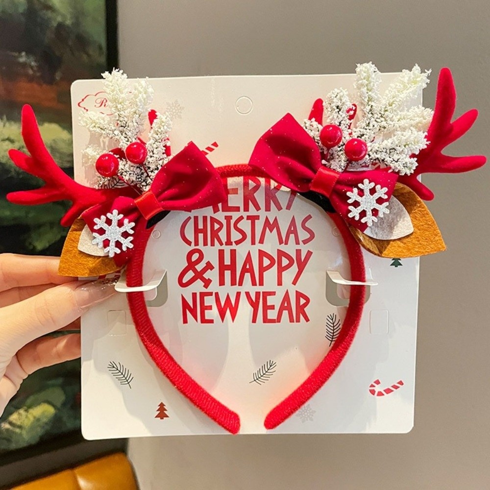Красная бархатная повязка на г – обзор и цена Reindeer Antlers Headband