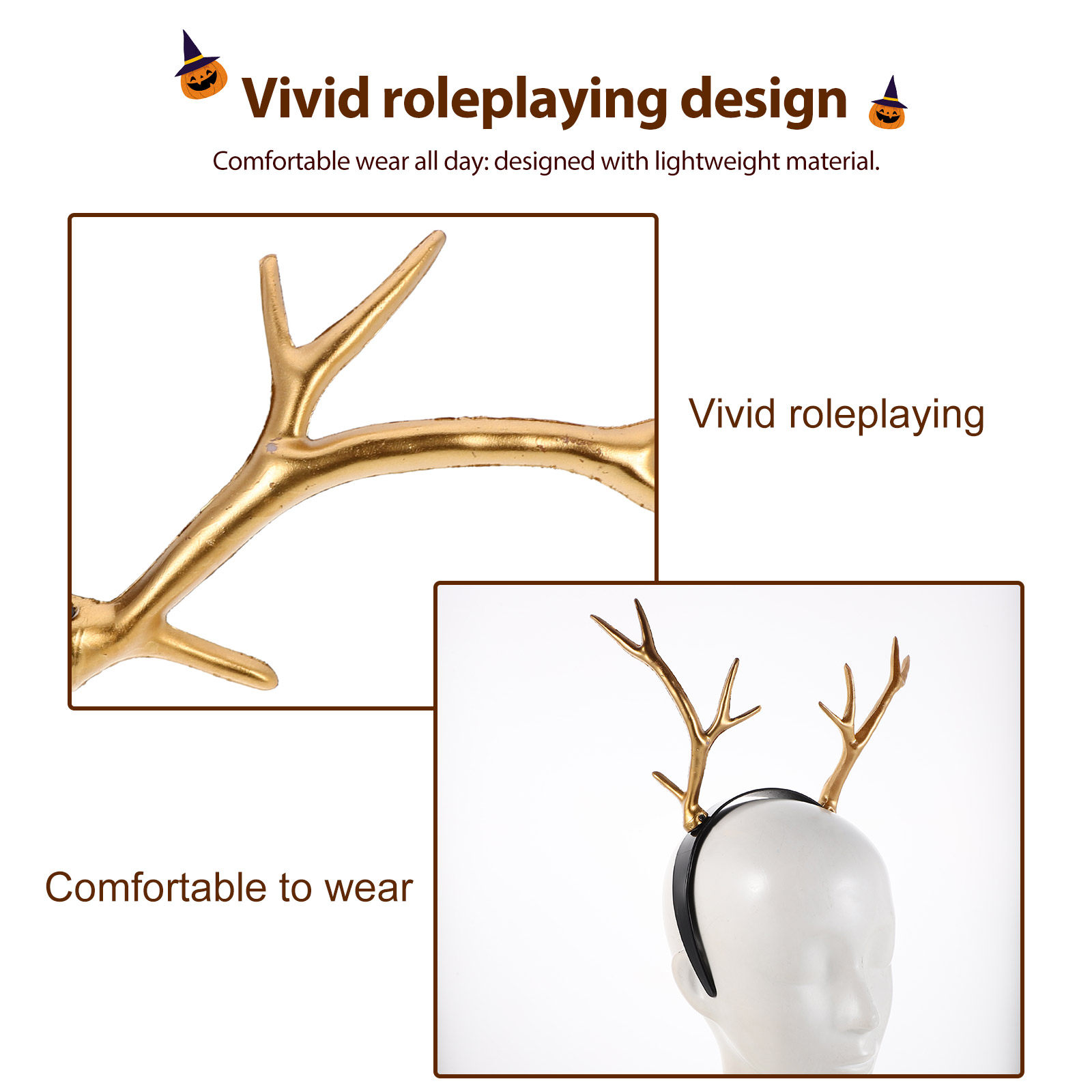 2 шт. праздничных ободков для  – обзор и цена Reindeer Antlers Headband
