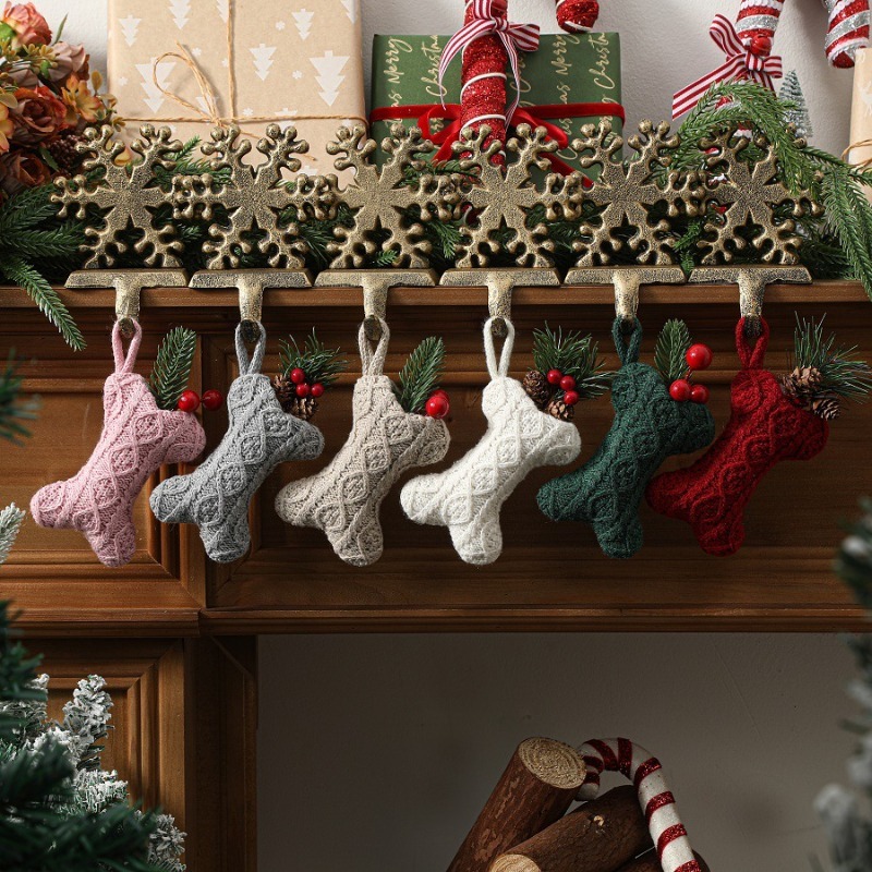 Разноцветный вязаный рождестве – обзор и цена Christmas Stocking Hanging