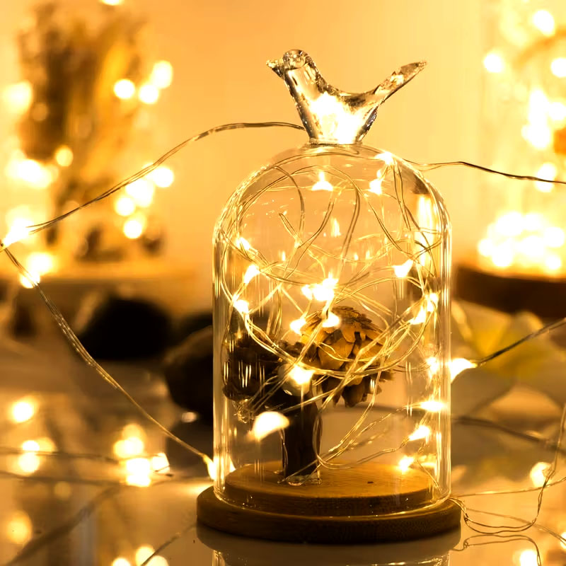 Светодиодные гирлянды в виде м – обзор и цена Led Fairy String Lights
