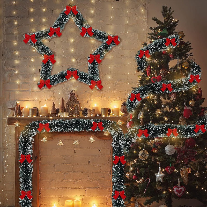 2-метровая рождественская гирл – обзор и цена Tinsel Garland Decoration
